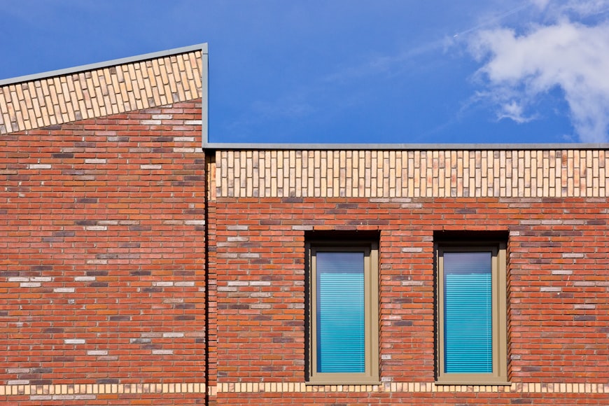 Gevel van woning geschikt voor spouwmuurisolatie